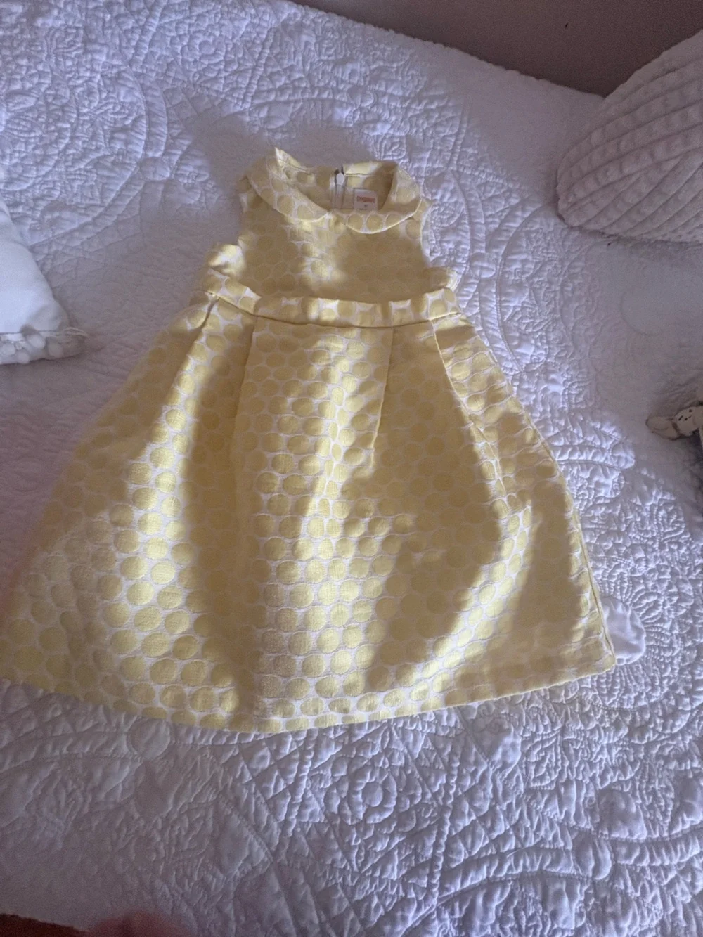 Gymboree Yellow Dot Jacquard Party Dress